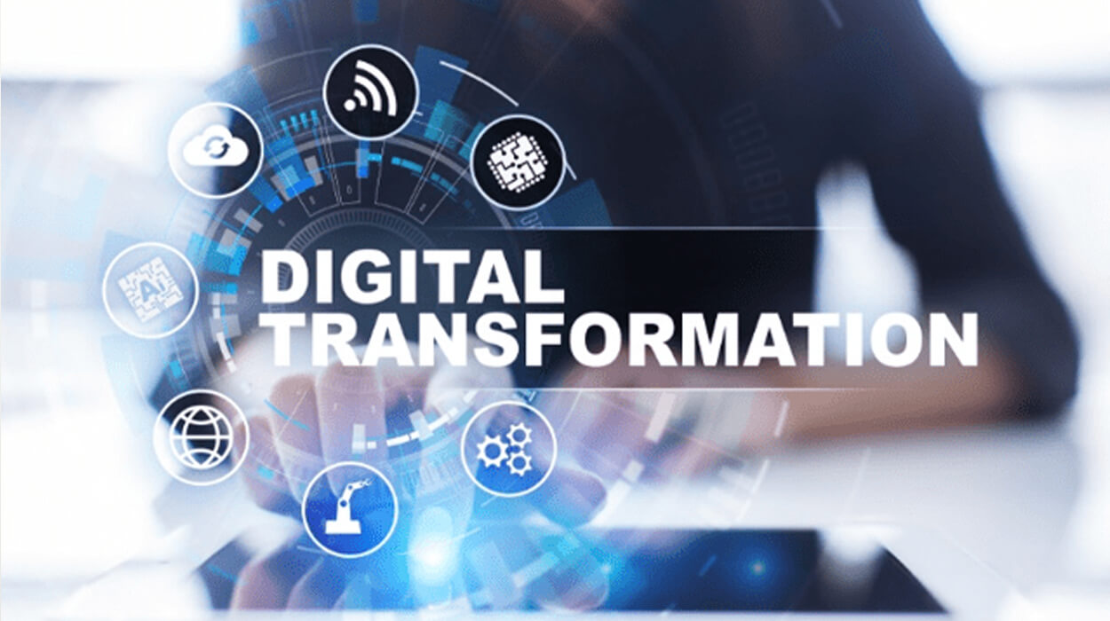 Digital transformation of business processes and modern technology.
