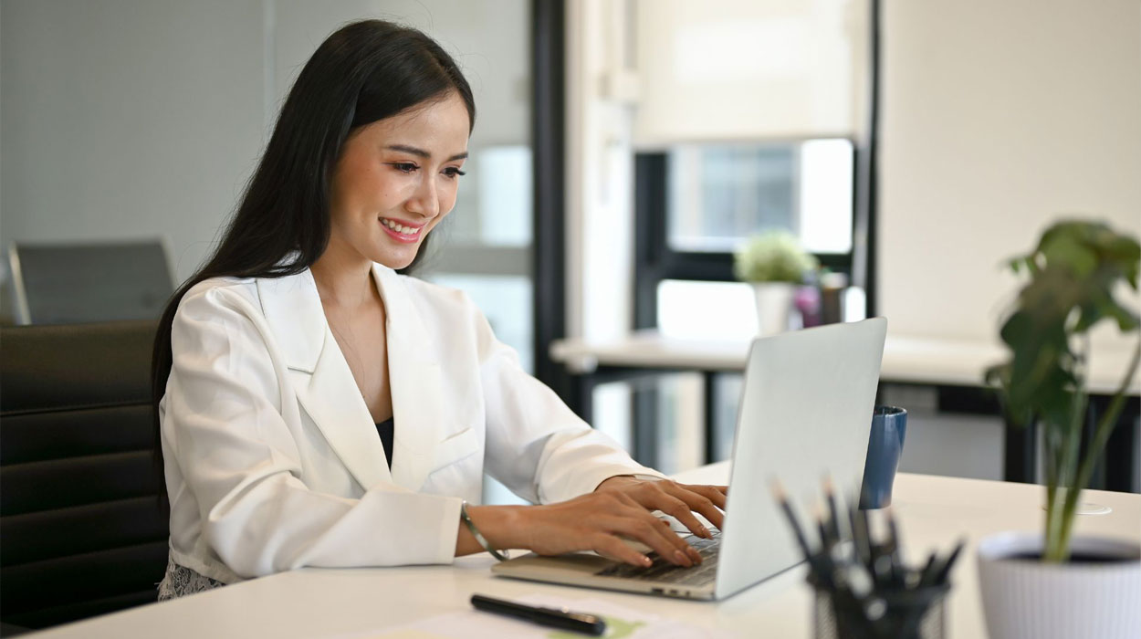 A medical professional embracing a paperless workflow.