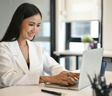 A medical professional embracing a paperless workflow.
