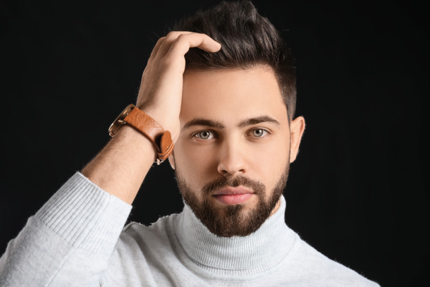 Client who booked hair growth treatment using the best medi spa software.