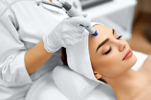 A Person receiving Medical Spa treatments