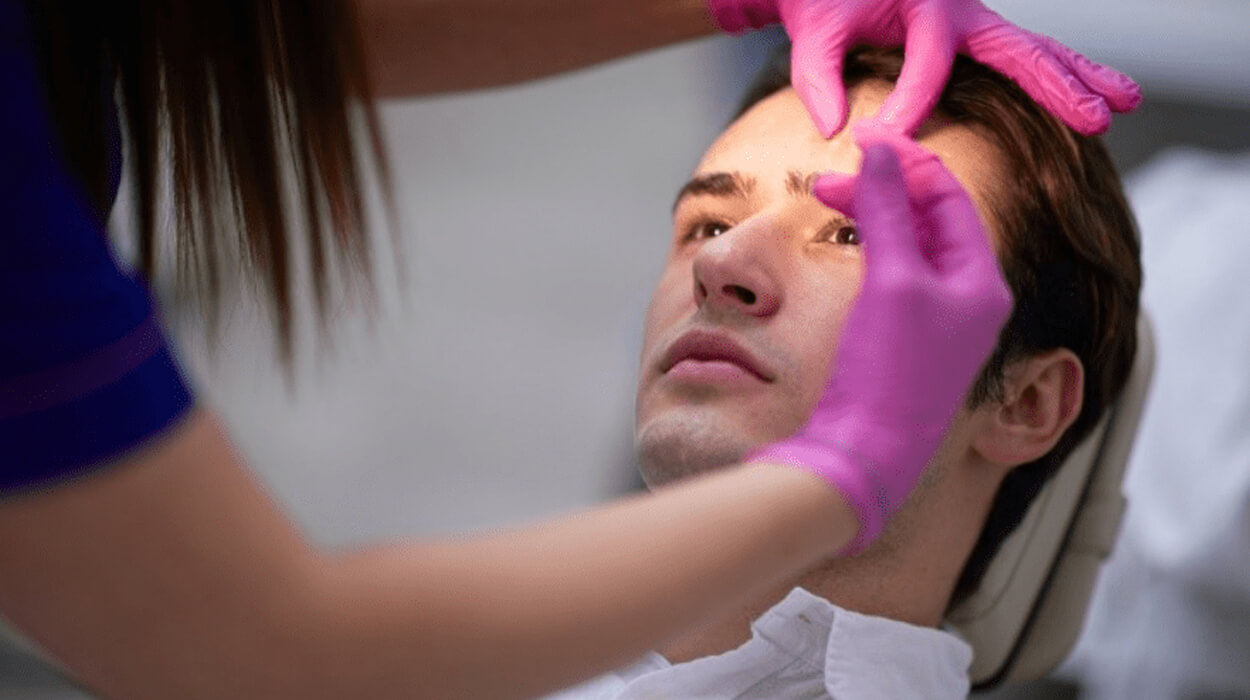 Medspa social media post promoting laser hair removal.