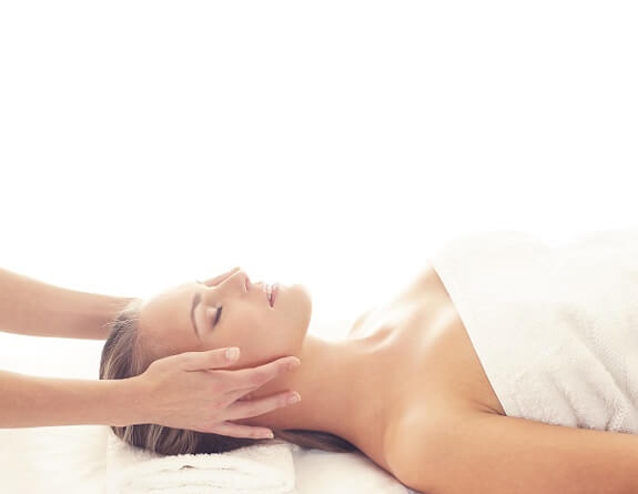 A person getting a massage