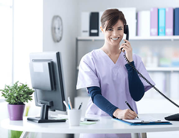 Practitioner doctor working in an aesthetic practice