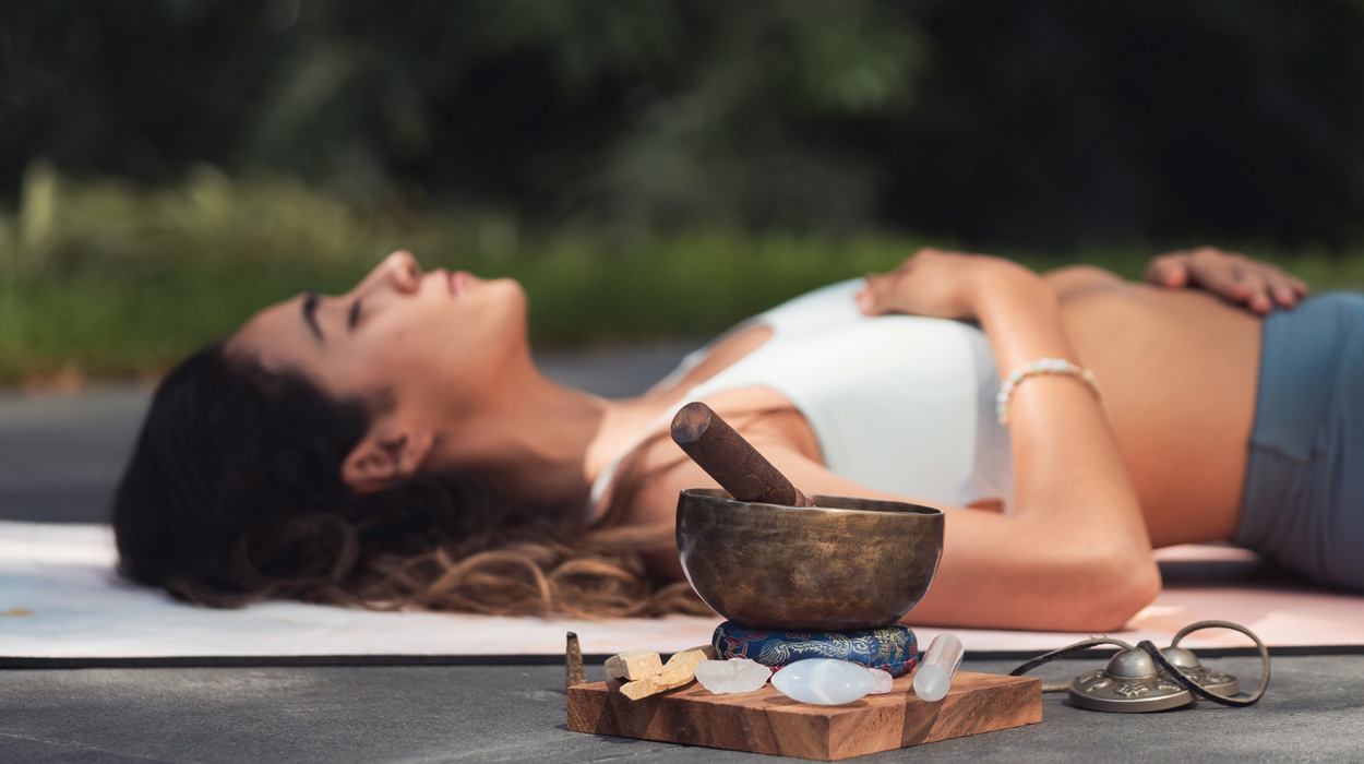 Client enjoying holistic wellness service