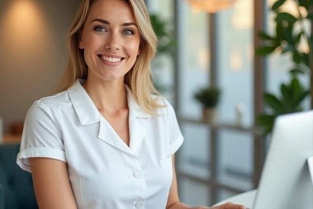 Nurse Practitioner using the best medi spa software to coordinate medspa tasks
