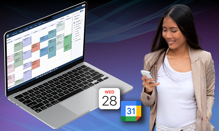 Medspa owner using best medical spa software calendar integration to manage practice