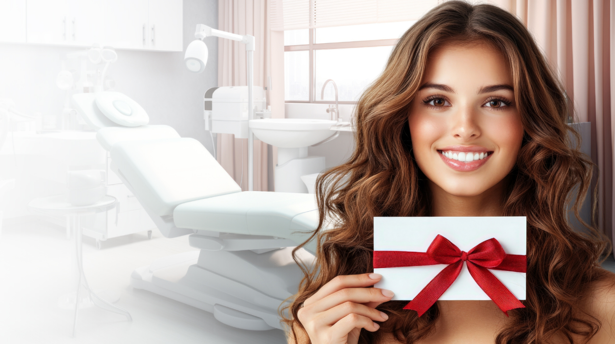 Medical spa client with gift card purchased on Black Friday deal sent out using spa management software