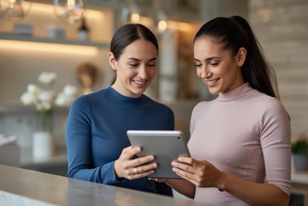 Medspa team reviewing best emr for medical spa platform connecting records and bookings