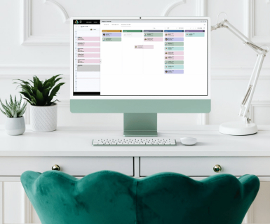 Aesthetic software dashboard used in a modern med spa practice