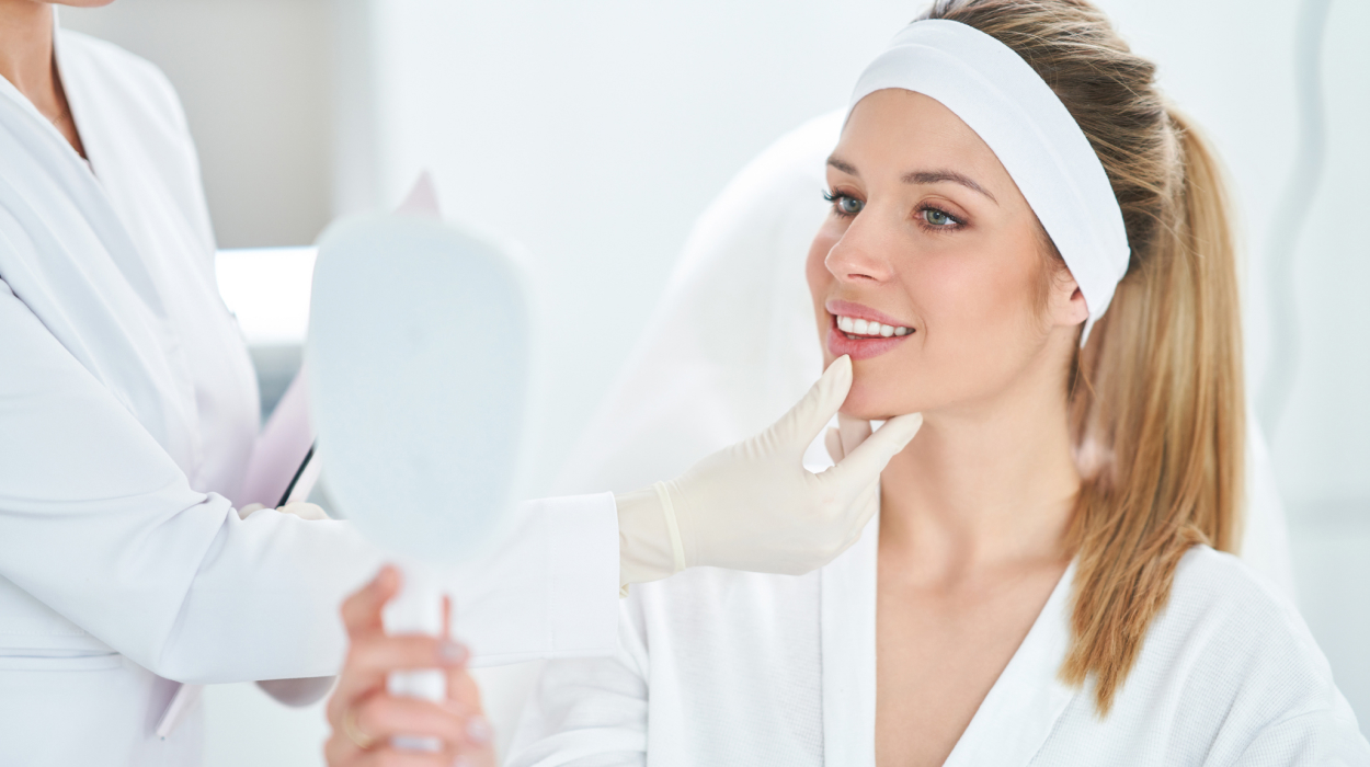 Client getting medspa service booked through medical spa software