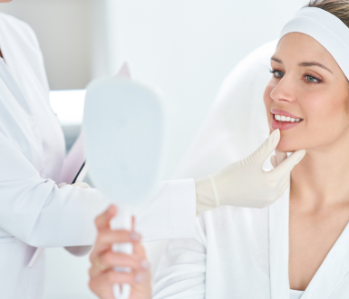 Client getting medspa service booked through medical spa software