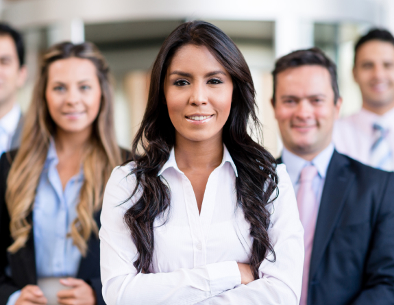 Professionals performing case studies for medi spa software