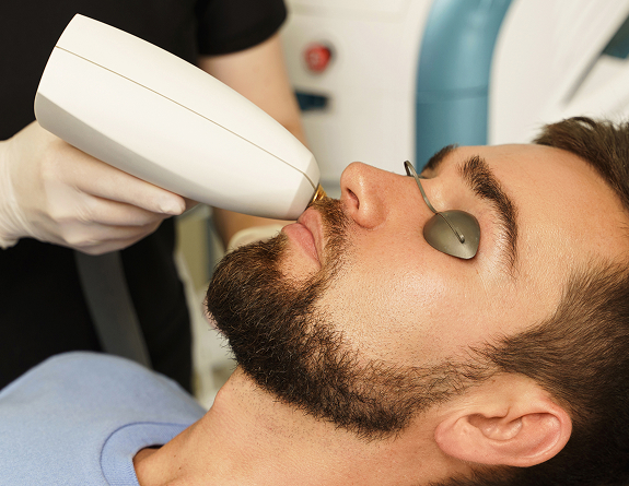 Male IPL service booked through best emr for medical spa