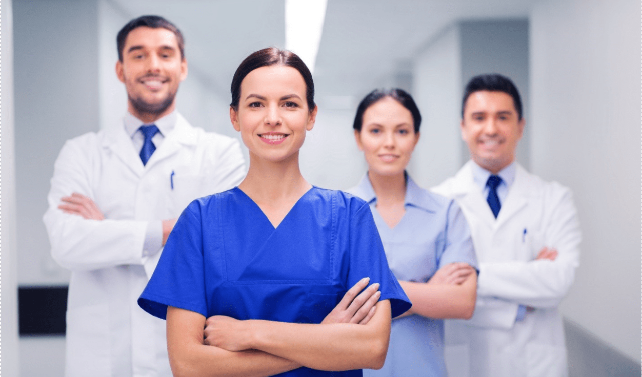 Team of doctors and nurses