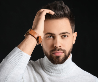 Client who booked hair growth treatment using the best medi spa software.