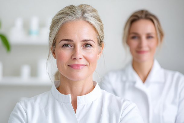 Medical spa team working together to build a successful business.