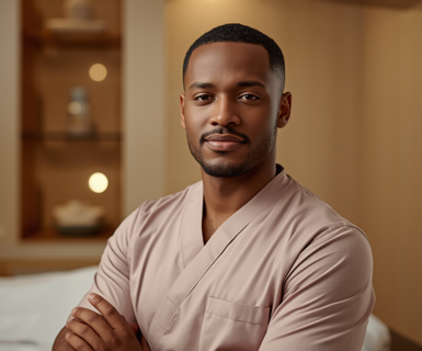 Confident professional representing a small medical spa team.
